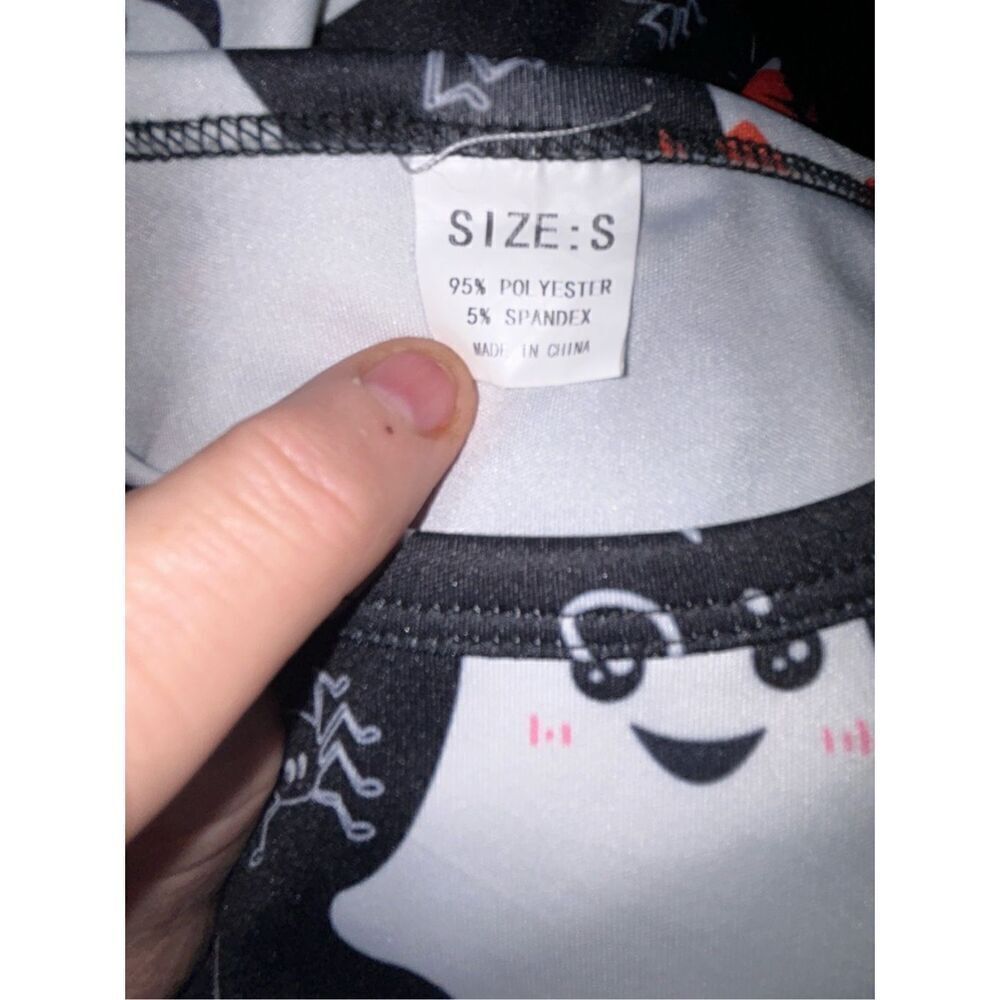 Ghost Girls Long Sleeve Halloween Skater Dress Size S - Picture 3 of 3